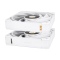 TOUGHFAN EX12 Pro High Static Pressure PC Cooling Fan White – Swappable Edition (3-Fan Pack)